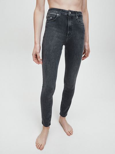 Calvin Klein Ruhák HU816442 | Calvin Klein High Rise Női Farmernadrág Szürke
